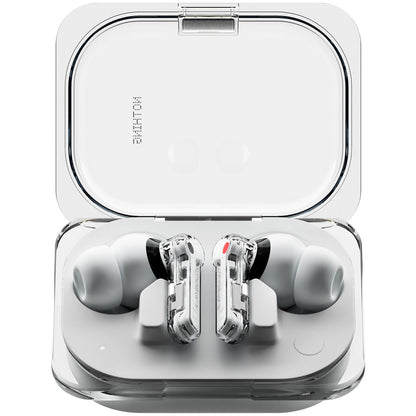 Nothing Ear (a) Wireless Earbuds, 45dB Hybrid Noise Cancelling Earbuds, Hi-Res Audio, Advanced Equaliser, Dual Connect, 6 Mics, 42.5H Playtime Ear Buds Wireless Bluetooth, White