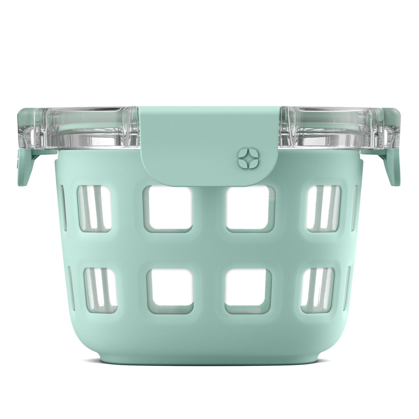 Ello DuraGlass Rounds Glass Food Storage Containers - Meal Prep Bowls with Silicone Sleeve and Airtight Lids, 2 Cup, Yucca