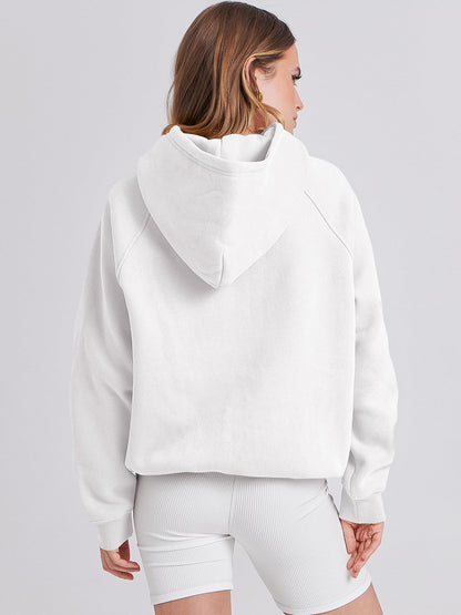 ANRABESS Women Hoodies Oversized Fleece Long Sleeve Comfy Casual Basic Pullover Sweatshirts 2024 Fall Outfits Sweater White Small