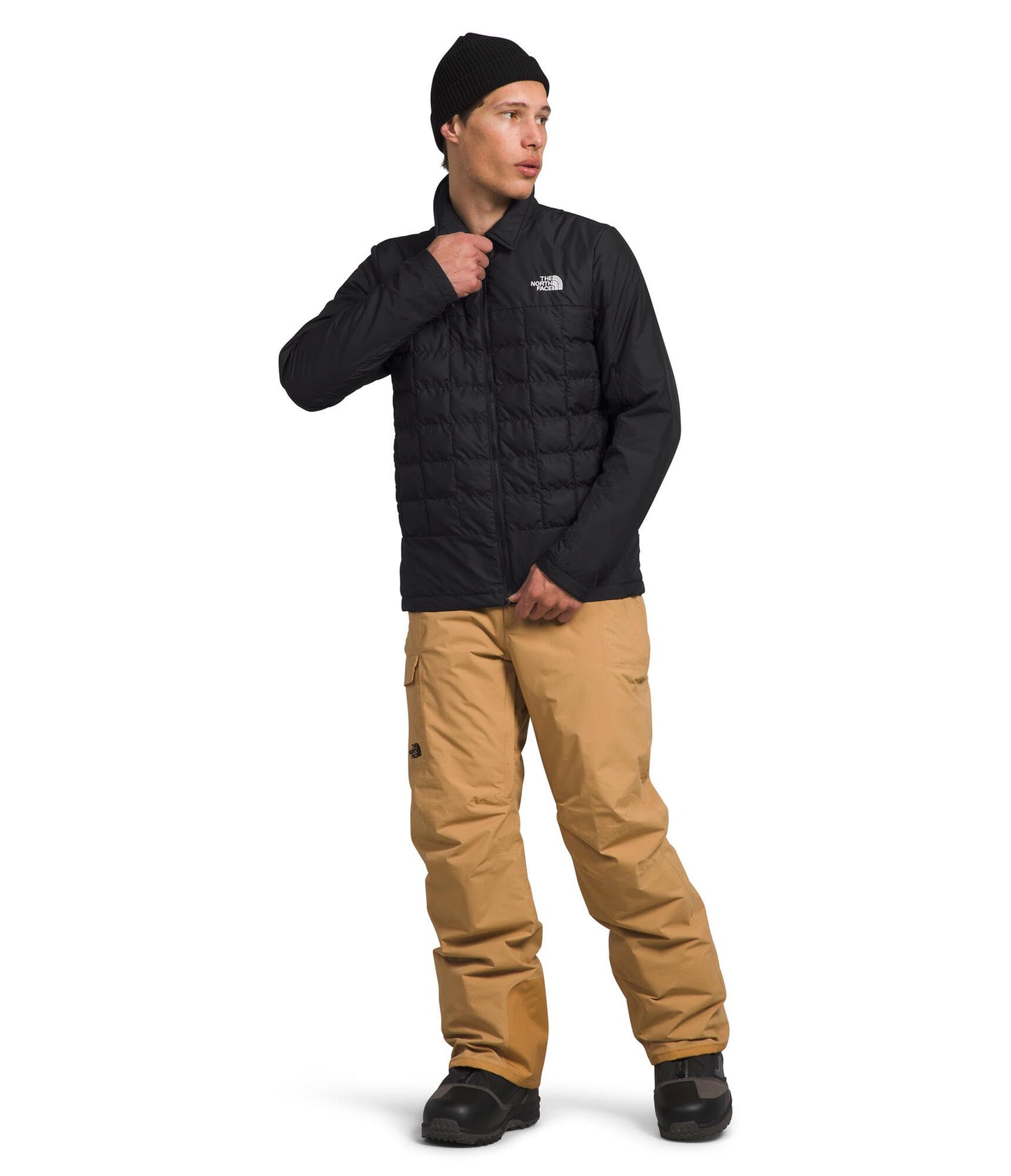 The North Face Men's ThermoBall Snow Triclimate Jacket - 3-in-1 Ski & Snowboard Coat, Waterproof Shell, Insulated Inner, TNF Black-NPF, Medium