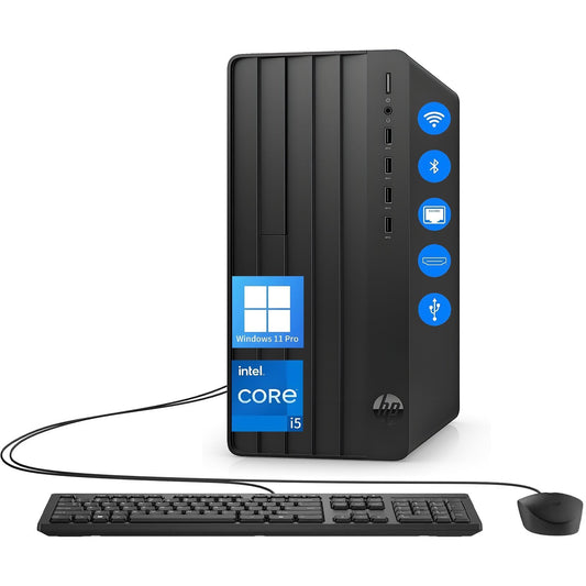 HP Desktop Computers Tower PC for Home Business Student, Intel 6-Core i5-12500 (Beat i7-11700), 32GB DDR4 RAM, 1TB PCIe SSD, WiFi, Bluetooth, RJ-45, Keyboard and Mouse, Windows 11 Pro, Wendbo