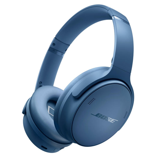 Bose QuietComfort Bluetooth Headphones, Wireless Headphones, Over Ear Noise Cancelling Headphones with Mic, Up to 24 Hours of Battery Life, Blue Dusk - Limited Edition Color