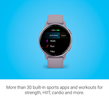 Garmin vívoactive 5, Health and Fitness GPS Smartwatch, AMOLED Display, Up to 11 Days of Battery, Orchid
