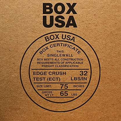 BOX USA Shipping Boxes Small 12"L x 10"W x 8"H, 25-Pack | Corrugated Cardboard Box for Packing, Moving and Storage