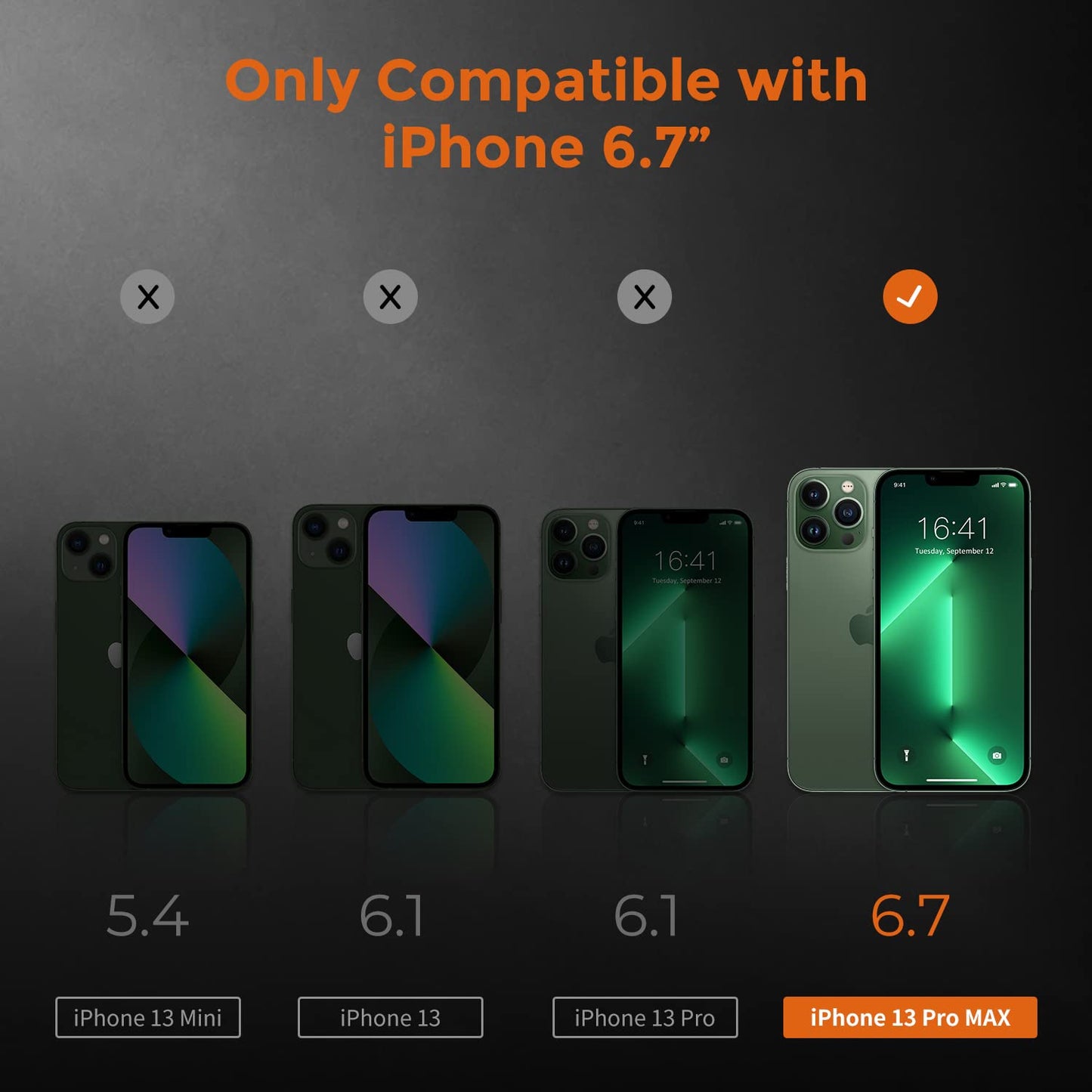 UNBREAKcable 3-Pack Screen Protector for iPhone 14 Plus/iPhone 13 Pro Max, Double Shatterproof Tempered Glass [Easy Installation] [9H Hardness] [99.99% HD Clear] [Case Friendly] for iPhone 6.7 inch