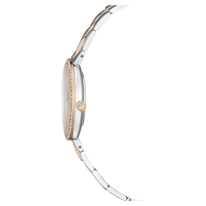 Swarovski Cosmopolitan Watch, Metal Bracelet, White, Rose Gold-Tone Finish