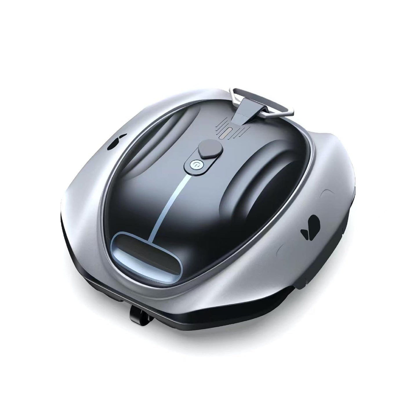Bubot 300P Robotic Pool Cleaner, Cordless Pool Vacuum with Industry Leading Suction Power, Bluehole Tech, DirtLock Tech, Smart Sensor, Self-Parking for Above-Ground Flat Pools up to 850 Sq.Ft, Silver