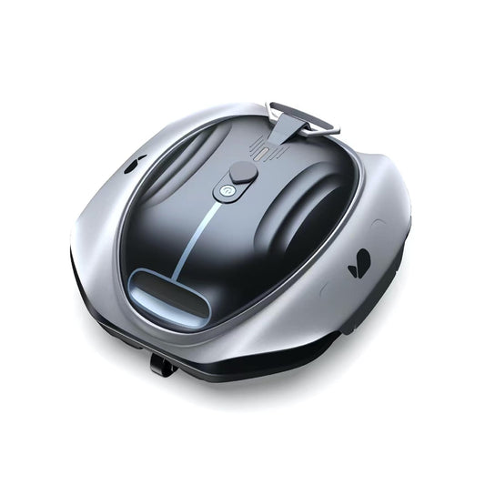 Bubot 300P Robotic Pool Cleaner, Cordless Pool Vacuum with Industry Leading Suction Power, Bluehole Tech, DirtLock Tech, Smart Sensor, Self-Parking for Above-Ground Flat Pools up to 850 Sq.Ft, Silver