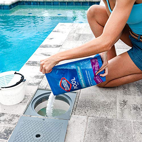 Clorox® Pool&Spa™ Swimming Pool Chlorine Stabilizer, Helps Chlorine Last Longer, Saltwater Pool Compatible, 4LB (Pack of 1)