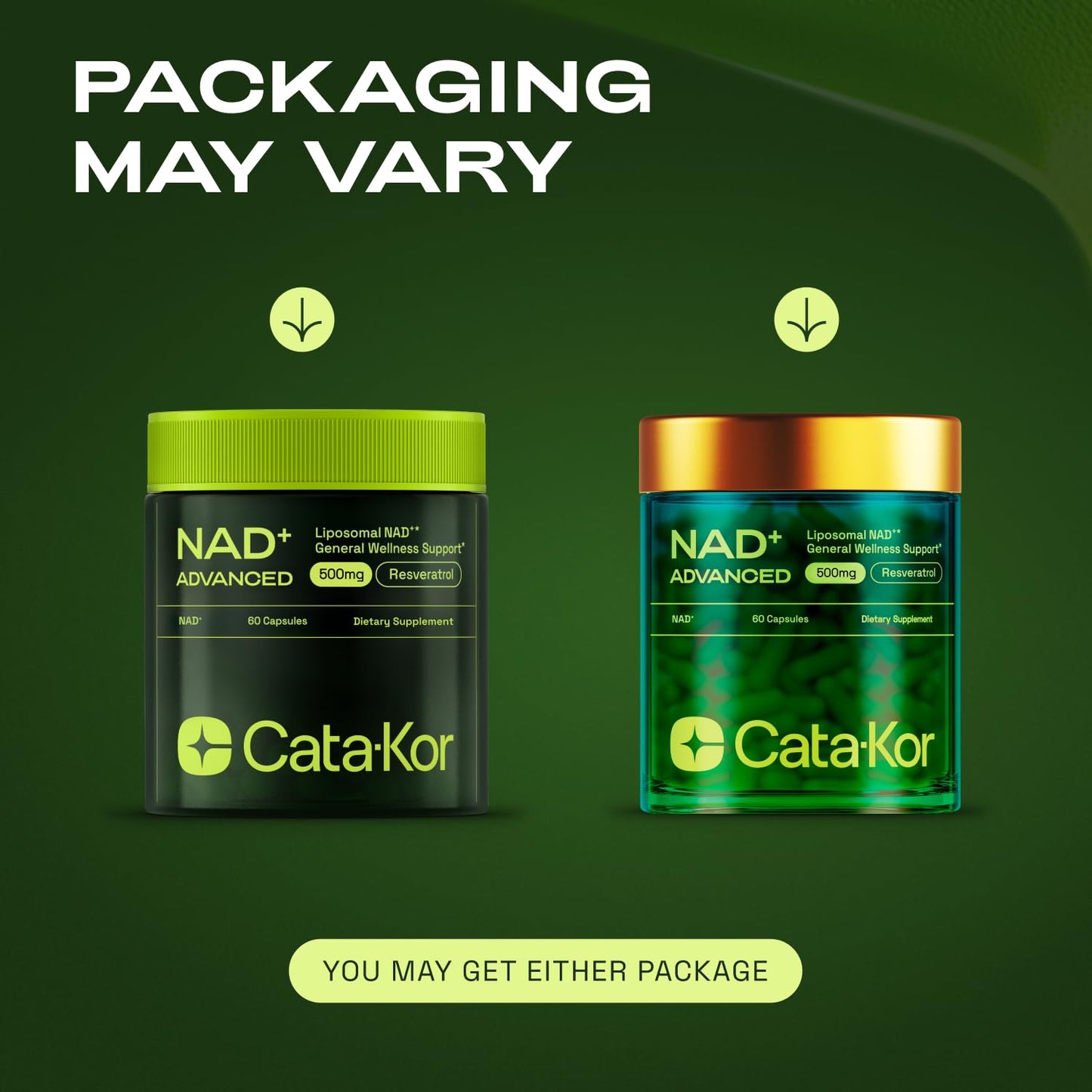 Cata-Kor Liposomal NAD Supplement with Resveratrol – NMN Supplement Alternative – Third-Party Tested – 30-Day Supply – Advanced NAD+ Resveratrol