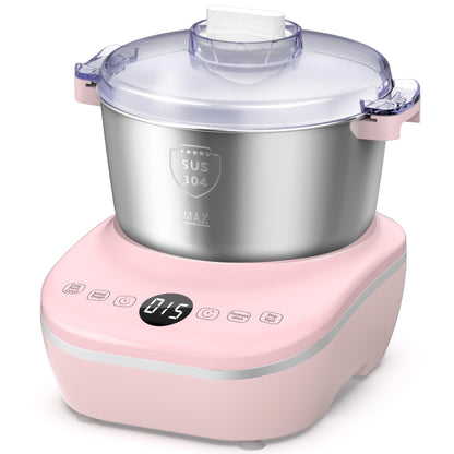 Electric Dough Maker 5Qt with Ferment Function, Dough Mixer with 304 Stainless Steel Bowl, Face-up Touch Panel, for Bread & Pizza