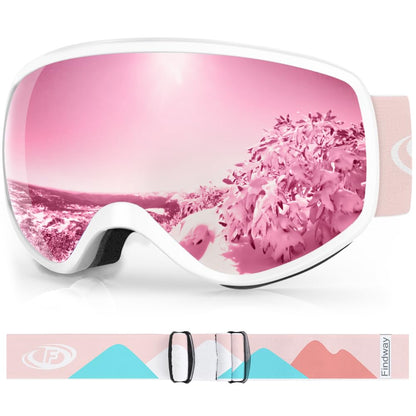 findway Kids Ski Goggles, Kids Snowboard Goggles for Boys Girls Toddler age 3-12