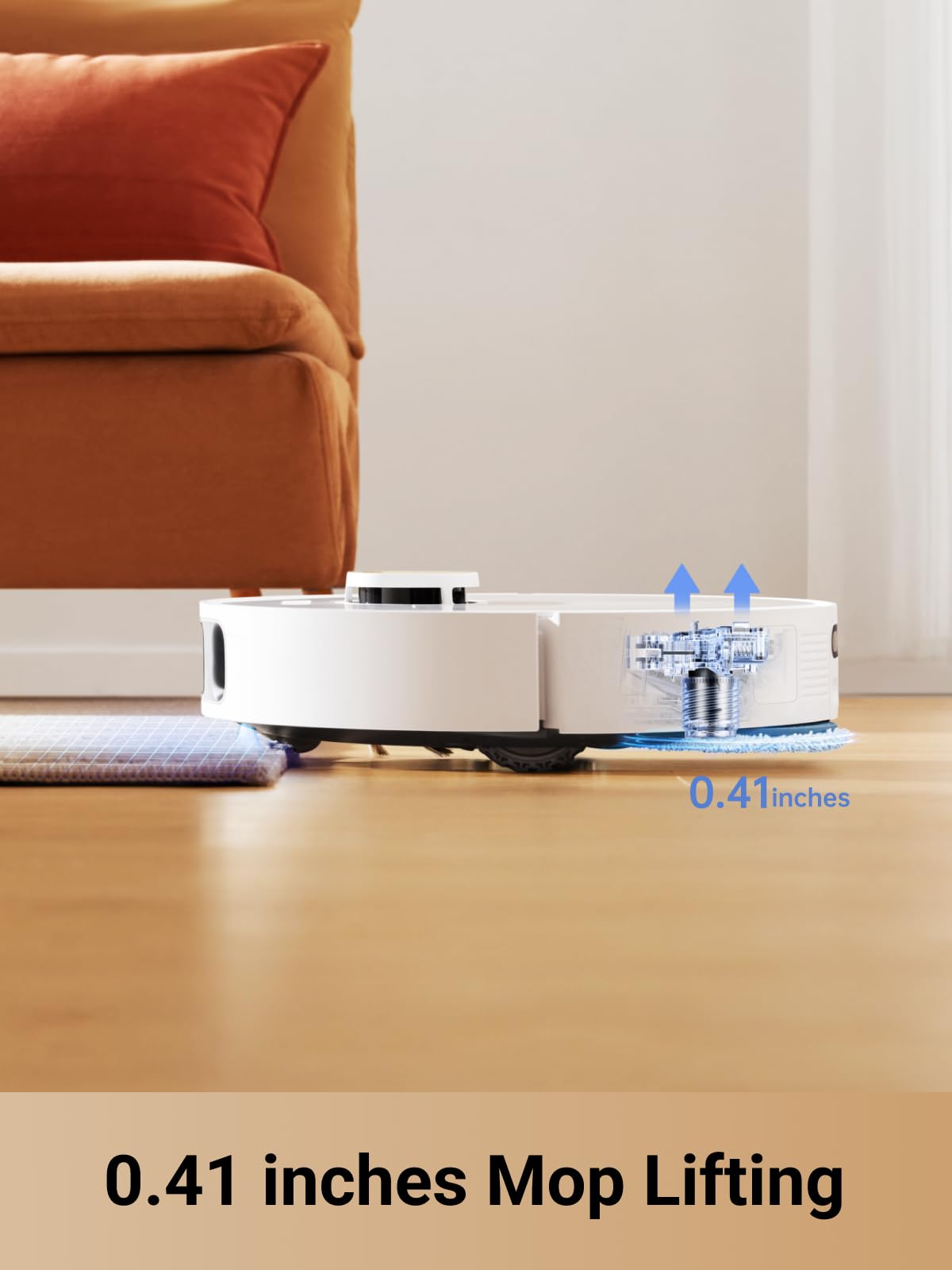 DREAME L10s Pro Ultra Heat Robot Vacuum and Mop Combo, Mop Extend, 7000Pa Suction, Auto Robot Care and Maintenance, 136°F Hot Water Mop Self-Cleaning, Obstacle Avoidance, Ideal for Hair, Carpets