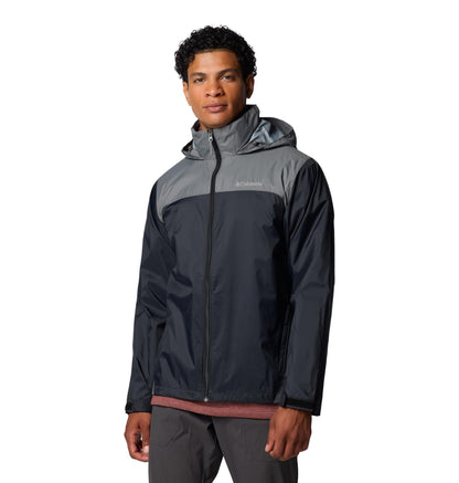 Columbia Men's Glennaker Lake II Rain Jacket, Black/City Grey, 2X