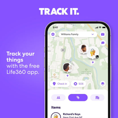 Tile by Life360 Mate Bluetooth Tracker, Keys Finder and Item Locator for Keys, Bags and More. Phone Finder. Both iOS and Android Compatible. 4-Pack (Colors)