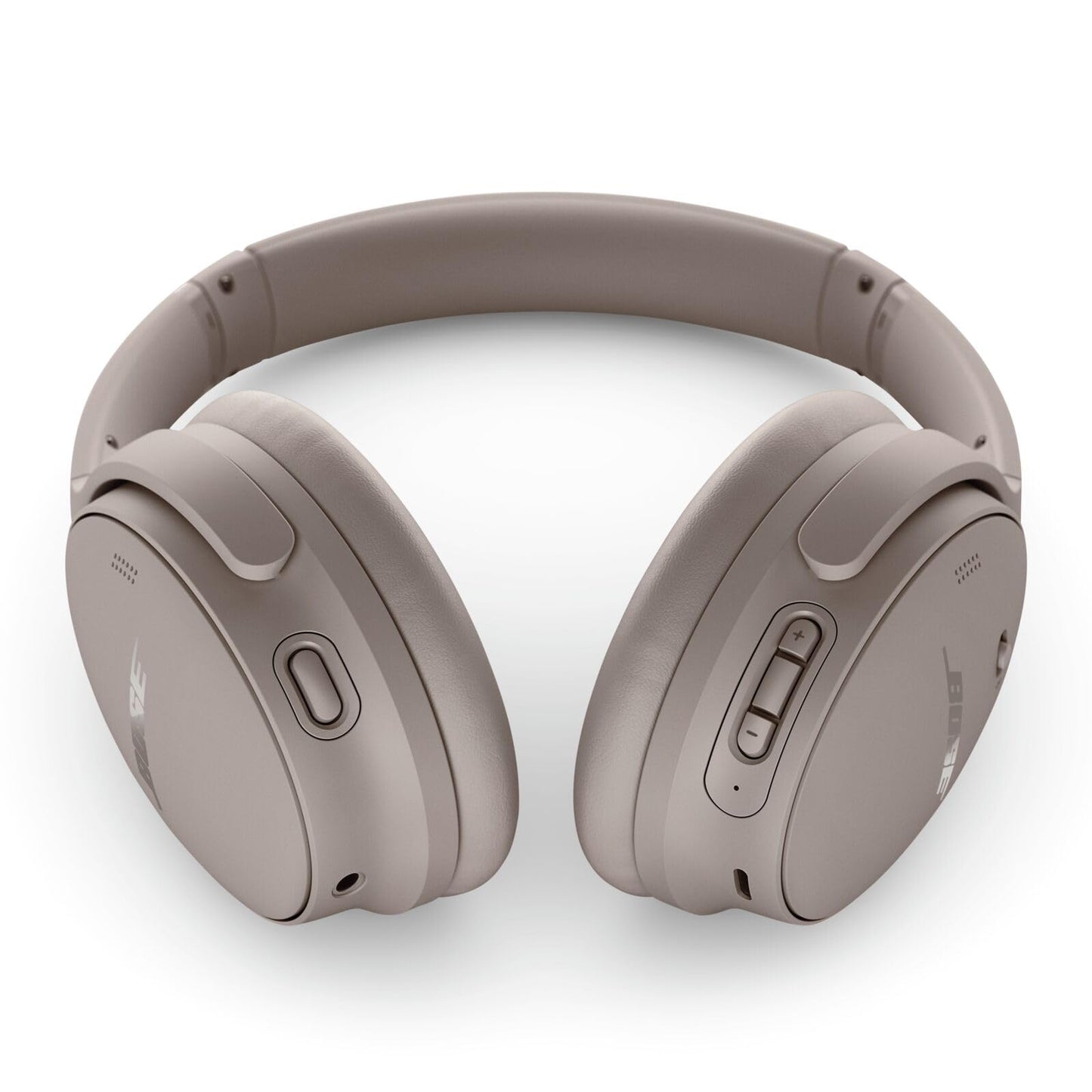 Bose QuietComfort Headphones - Wireless Bluetooth Headphones, Active Over Ear Noise Cancelling and Mic, USB-C Charging, Deep Bass, Up to 24 Hours of Playtime, Sandstone