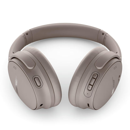 Bose QuietComfort Headphones - Wireless Bluetooth Headphones, Active Over Ear Noise Cancelling and Mic, USB-C Charging, Deep Bass, Up to 24 Hours of Playtime, Sandstone