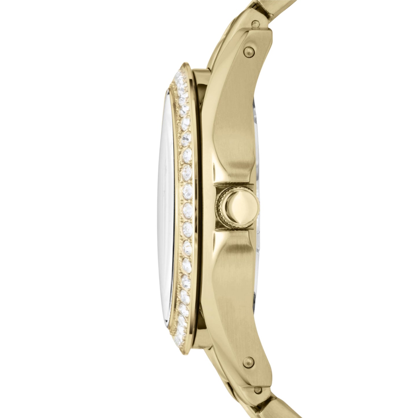 Fossil Women's Riley Quartz Stainless Steel Multifunction Watch, Color: Gold Glitz (Model: ES3203)