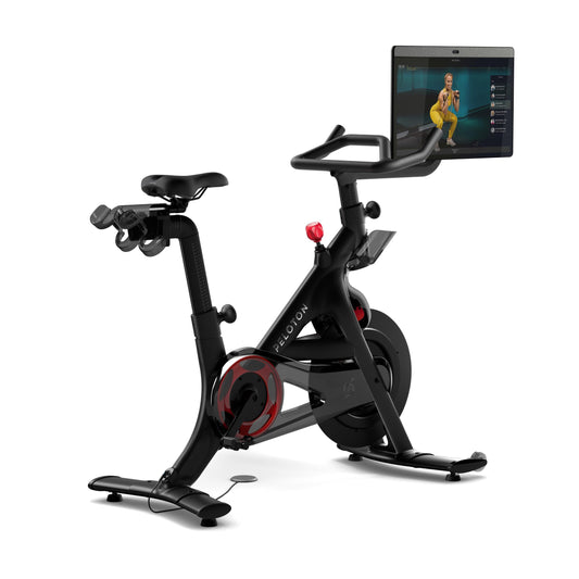 Peloton Bike+ | Indoor Stationary Exercise Bike with 24” HD, Anti-Reflective Rotating Touchscreen