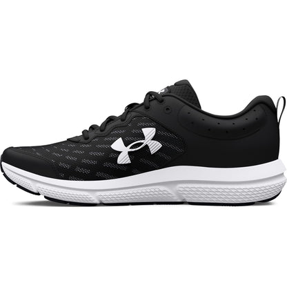 Under Armour Men's Charged Assert 10, (001) Black/Black/White, 8, US