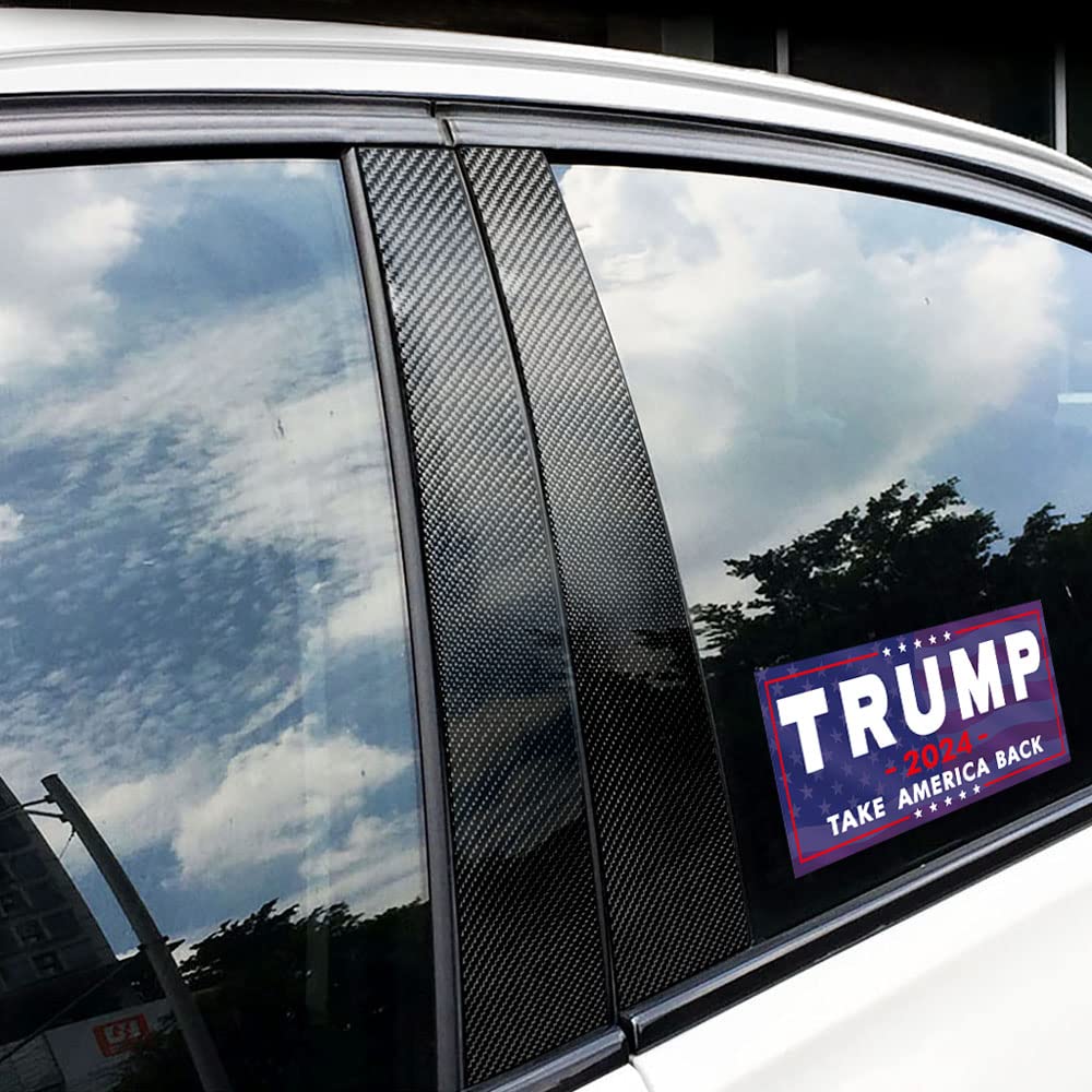 SBB 3 Pack Trump 2024 Sticker, 8 inches x4 inches Big Trump Letters Car Decal, President Donald Trump Take America Back 2024 Bumper Sticker Fadeproof Vinyl for Car, Truck, Window, Laptop