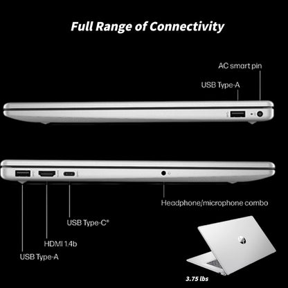 HP Flagship Touchscreen Laptop Computer - 15.6" HD Display, Intel 13th Core i3-1315U CPU, Up to 4.5GHz, Intel UHD Graphics, AI Copilot, Wifi6, Win11 Pro for Business & Student(32GB RAM, 1TB SSD)