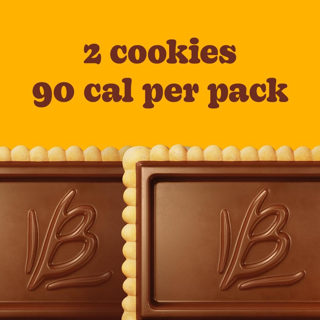 Bauducco Choco Biscuit Cookies – Crispy Chocolate-Covered Biscuits, Individually Wrapped for Snacking, Dessert, and Lunch Boxes, 25.3 oz (Pack of 40)