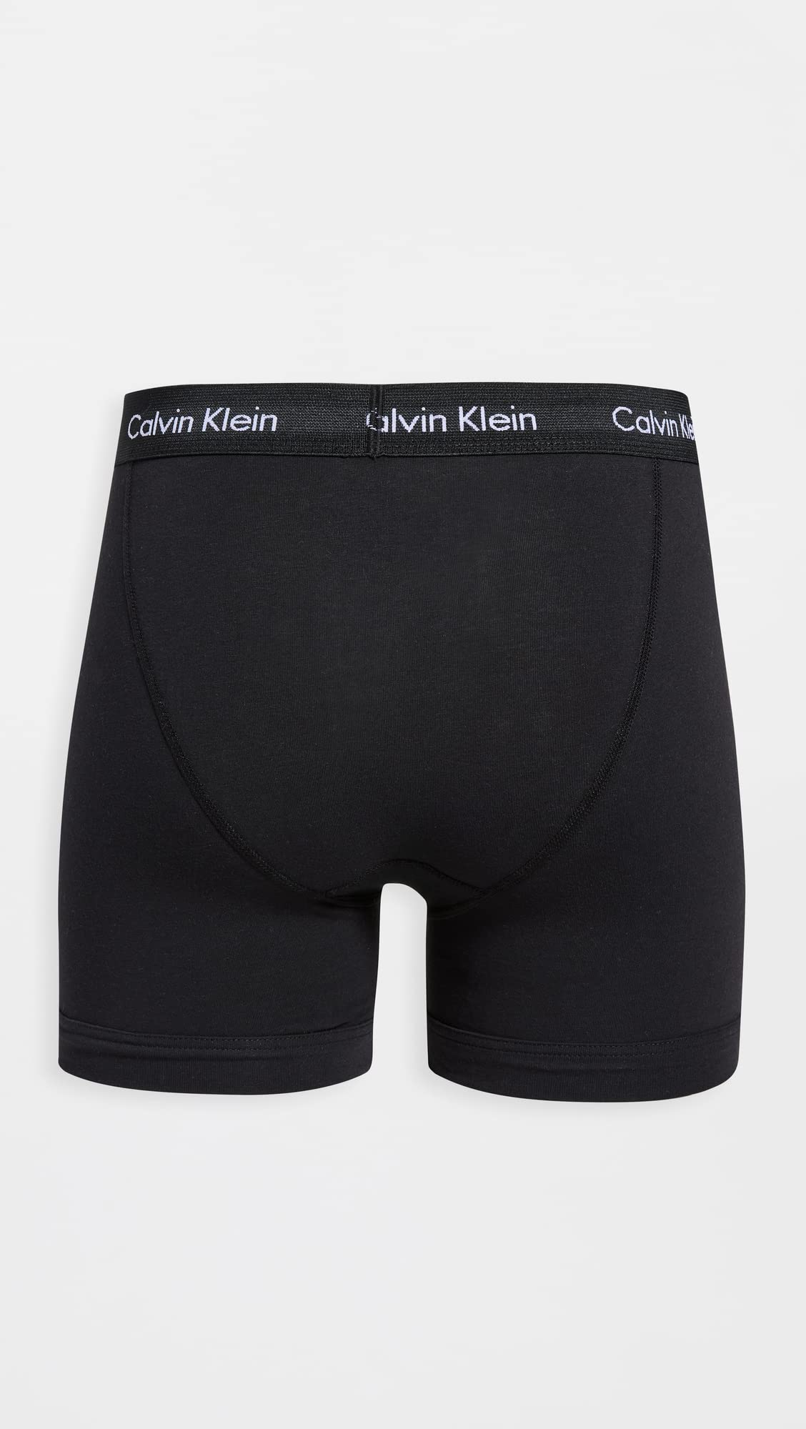 Calvin Klein Men's Cotton Stretch 3-pack Boxer Brief, 3 Black, Medium