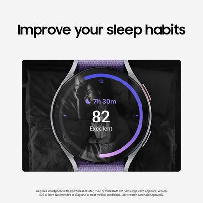 Samsung Galaxy Watch 6 44mm Bluetooth Smartwatch, Fitness Tracker, Personalized HR Zones, Advanced Sleep Coaching, Heart Monitor, BIA Sensor, Health Wellness Insights, Big Screen, US Version, Graphite