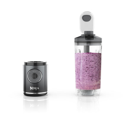 Ninja Blast Max, Portable Blender + Twist & Go, Personal Blender, Ninja Blender, Smoothie, Blend, Ice Crush, 3 Programs, Cordless, 22 oz removable Vessel, Dishwasher Safe, Leakproof, Grey, BC251GY