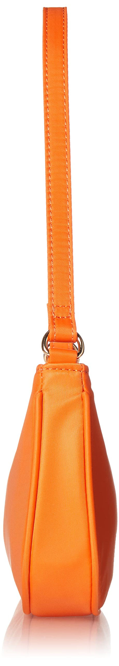 The Drop Women's Melanie Small Shoulder Bag, Fire Orange Nylon, One Size