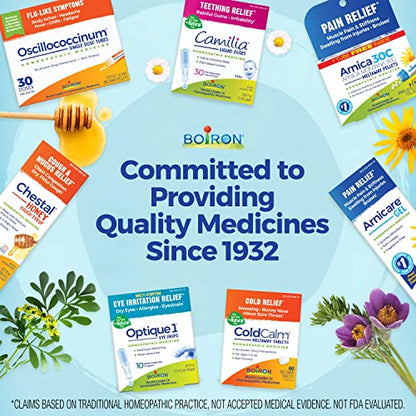 Boiron AllergyCalm Tablets for Relief from Allergy and Hay Fever Symptoms of Sneezing, Runny Nose, and Itchy Eyes or Throat - 120 Count