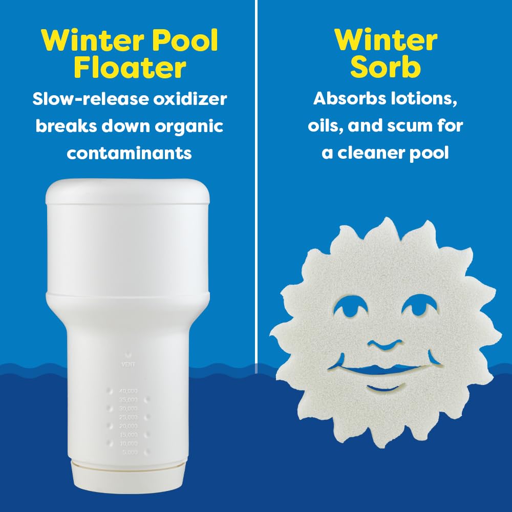 In The Swim Pool Closing Kit - Winterizing Chemicals for Above Ground and In-Ground Pools - Up to 7,500 Gallons