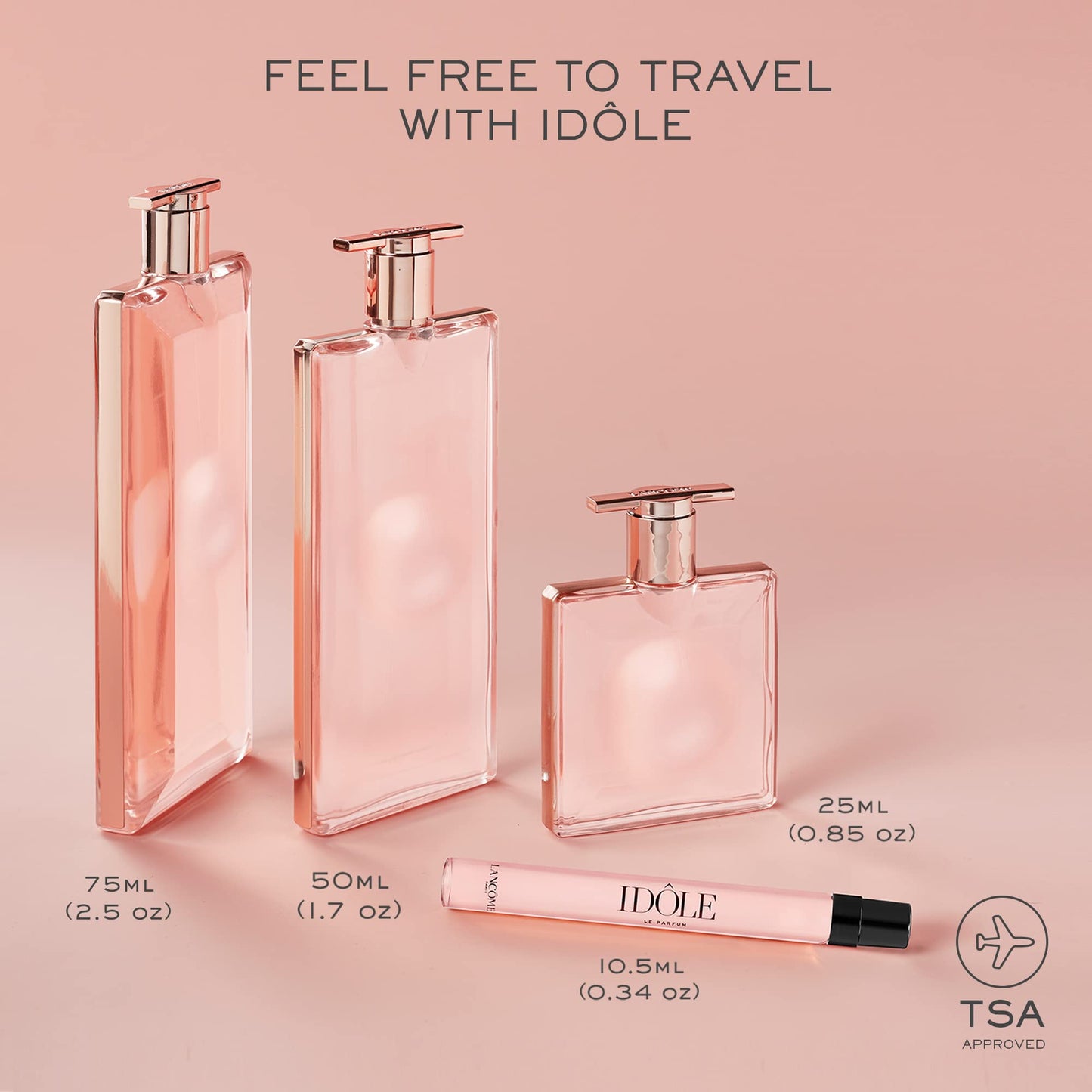 Lancôme Idôle Eau de Parfum - Long Lasting Fragrance with Notes of Bergamont, Jasmine & Vanilla - Fresh & Floral Women's Perfume - 0.85 Fl Oz