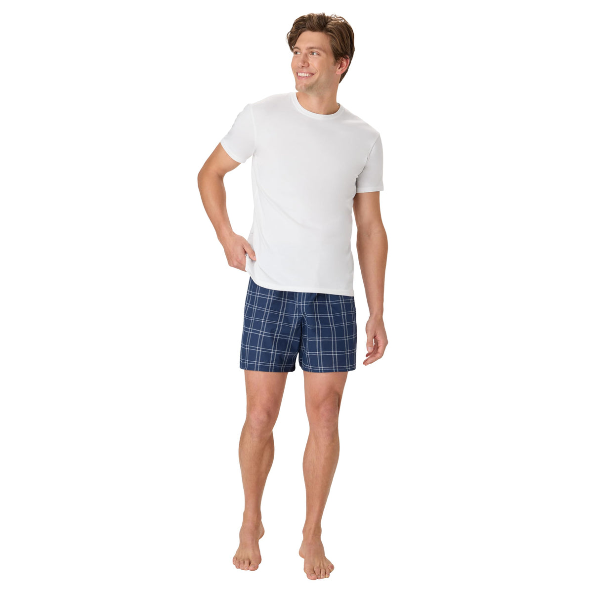 Hanes Men's Underwear Boxers Pack - Softer Woven Moisture-Wicking Boxers for Men - Cotton Blend
