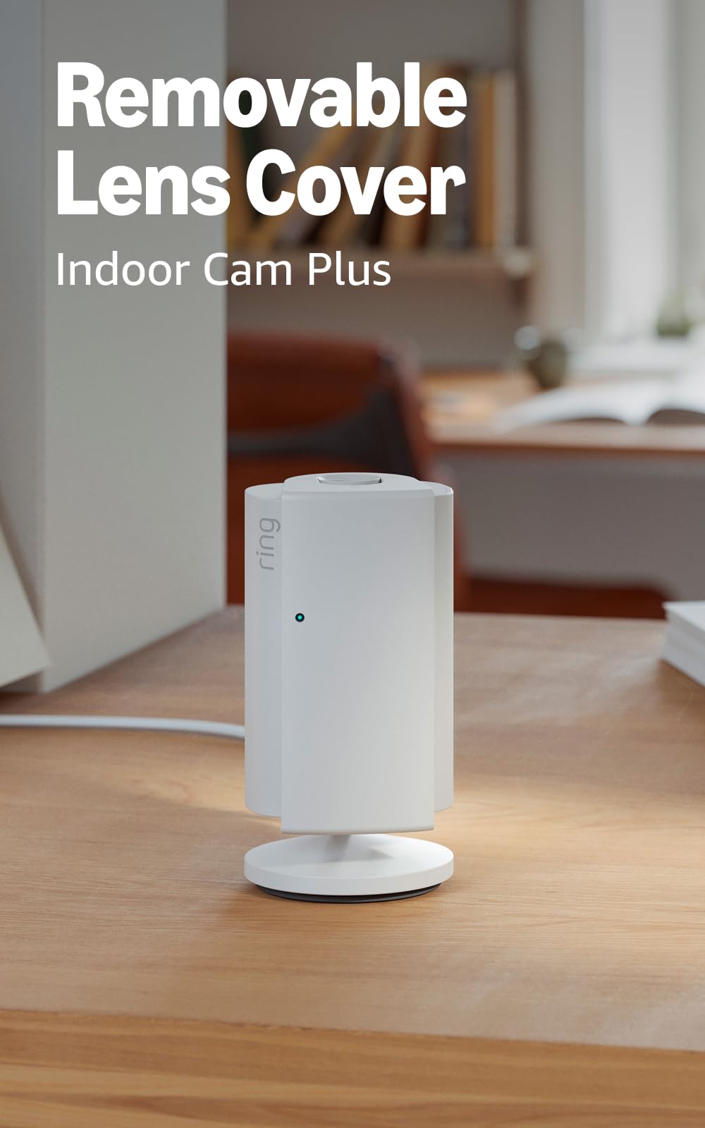 Ring See & Sense Security Pro Kit, Battery Doorbell 2K, Speckled Gray with Indoor Cam 2K, White and smart entry detection for greater visibility