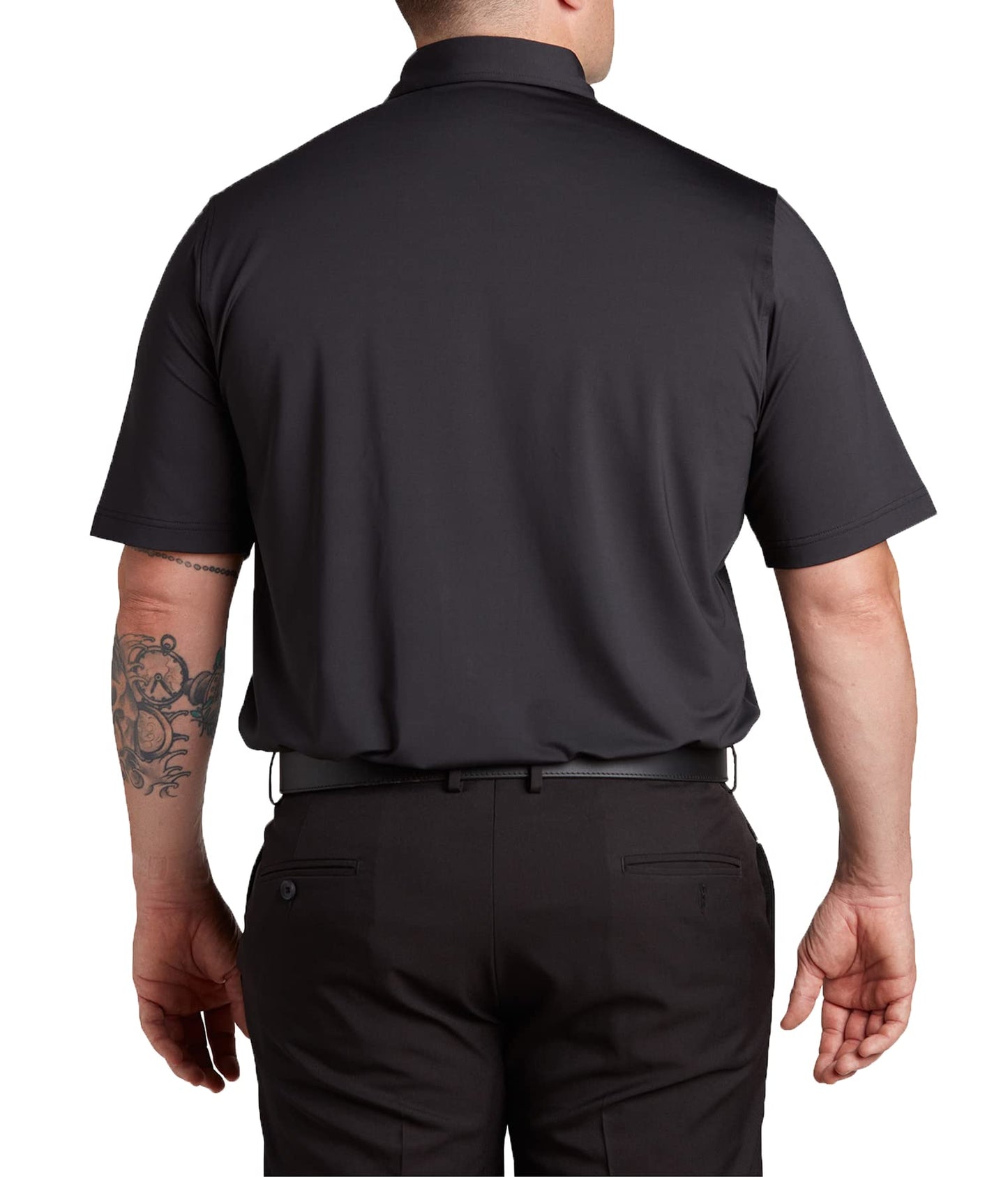U Suck at Golf Men’s Golf Polo - Dry Fit Golf Polo Shirts for Men - High Performance Golf Club Apparel Company (Amatuer Tour Black, Medium)