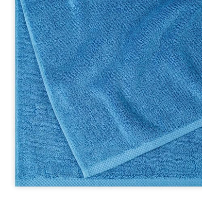 Amazon Basics 2-Piece Quick-Dry Oversize Bath Towel, 100% Cotton, 54" x 30", Lake Blue