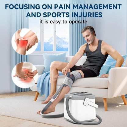 KETFIY Cold Therapy Machine,Programmable Timer Ice Therapy for Knee with Silent Pump,Knee Ice Machine for Sports Injuries Cryotherapy,Shoulder,Ankle and Back
