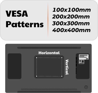 AENTGIU Studless TV Wall Mount, Heavy Duty Drywall TV Bracket Hanger for 26-55 inch Flat Screen TVs, No Stud, NO Drill, No Anchors, Easy Install with All Hardware Included