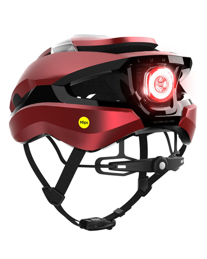 Lumos Ultra Fly Pro - Road Bike Helmet | Lumos Firefly and Firefly Mini Compatible | Built-in Sunglasses Port | Custom-Made Fit System for Adult Men & Women | Bicycle Cycling Accessories