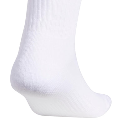 adidas Women's Athletic Cushioned Crew Socks with Arch Support, 6-Pack, Durable, Moisture-Wicking, White/Black/White, Medium