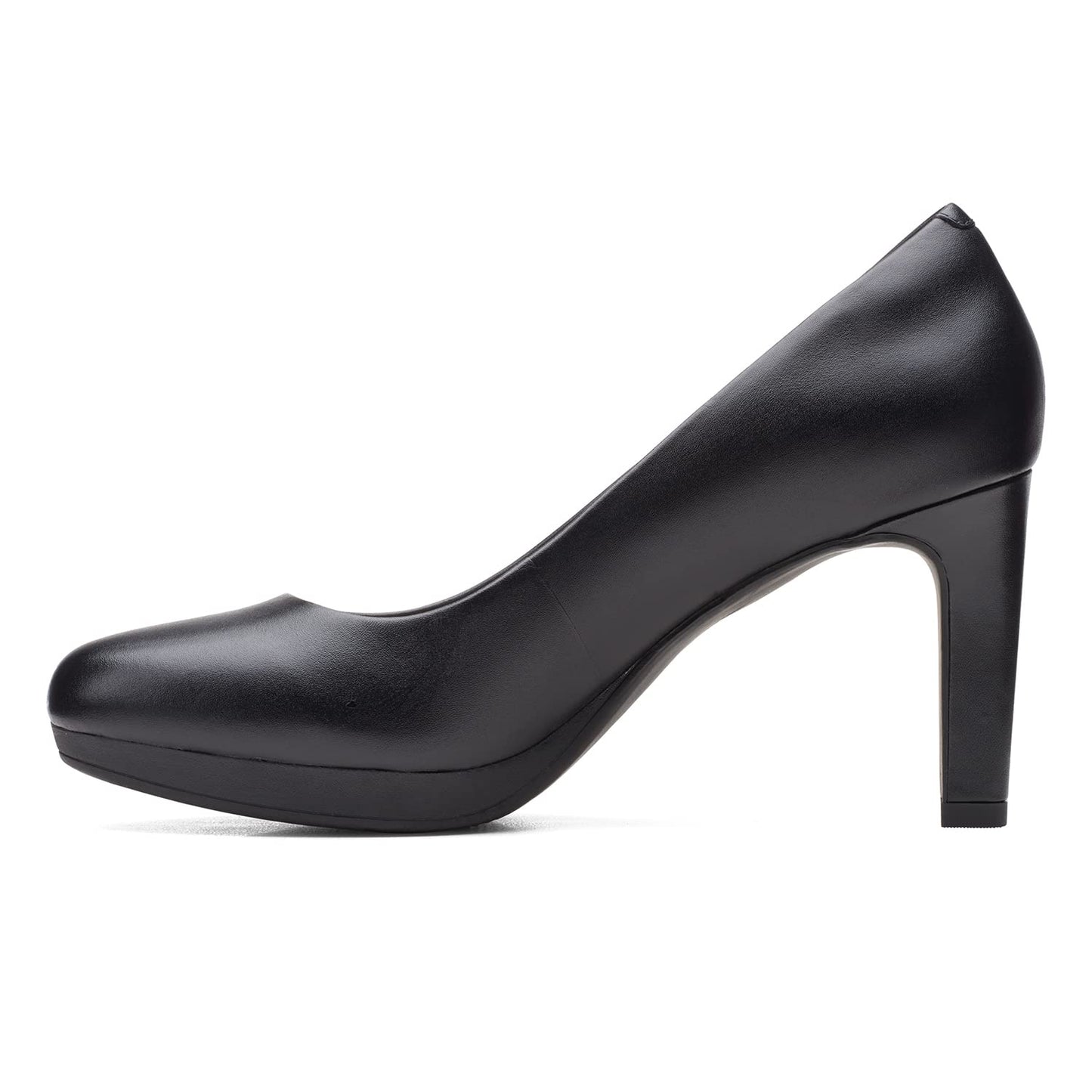 Clarks womens Ambyr Joy Pump, Black Leather, 9.5 Wide US