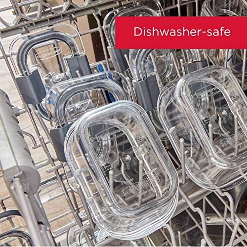 Rubbermaid Brilliance BPA-Free Airtight Food Storage Containers, 24-Piece Set, Easy for Meal Prep, Lunch & Leftovers