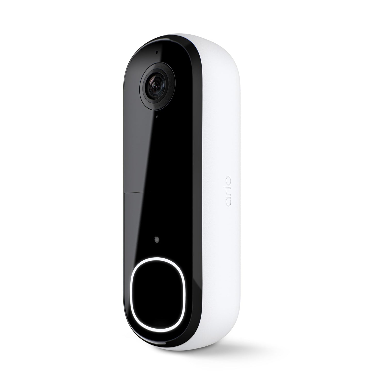 Arlo Video Doorbell 2K | 2nd Gen | Wire-Free/Wired Option, 2-Way Audio, Night Vision, Head to Toe Video View, Integrated Siren | Live Stream | Real Time Notifications |180 Deg Wide View, White