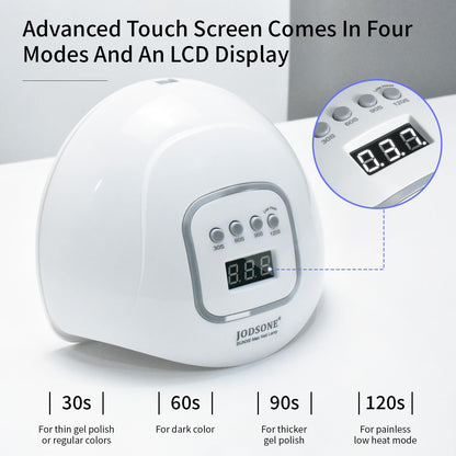 JODSONE U V LED Nail Lamp, Nail Dryer for Gel Polish, Led Light with Automatic Sensor & 4 Timers
