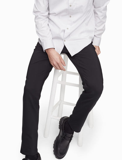 Move 365 Stretch Slim Fit Wrinkle Resistant Tech Woven Pant Black