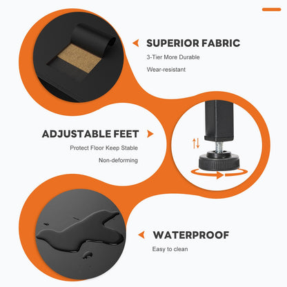 Sweetcrispy 9-Drawer Fabric Dresser Storage Tower with Wood Top and Steel Frame, Organizer Chest with Easy Pull Handles for Bedroom, Closet, Hallway,Classic Black