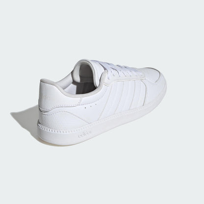 adidas Women's Breaknet Sleek Sneaker, White/White/White, 7.5