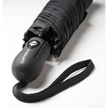 Samsonite Compact Auto Open/Close Umbrella, Black, One Size